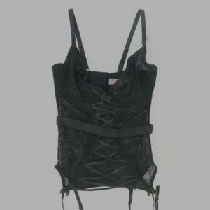 Adore me 30DDD banded lace lingerie bodysuit corset wired suspender lace lingeri